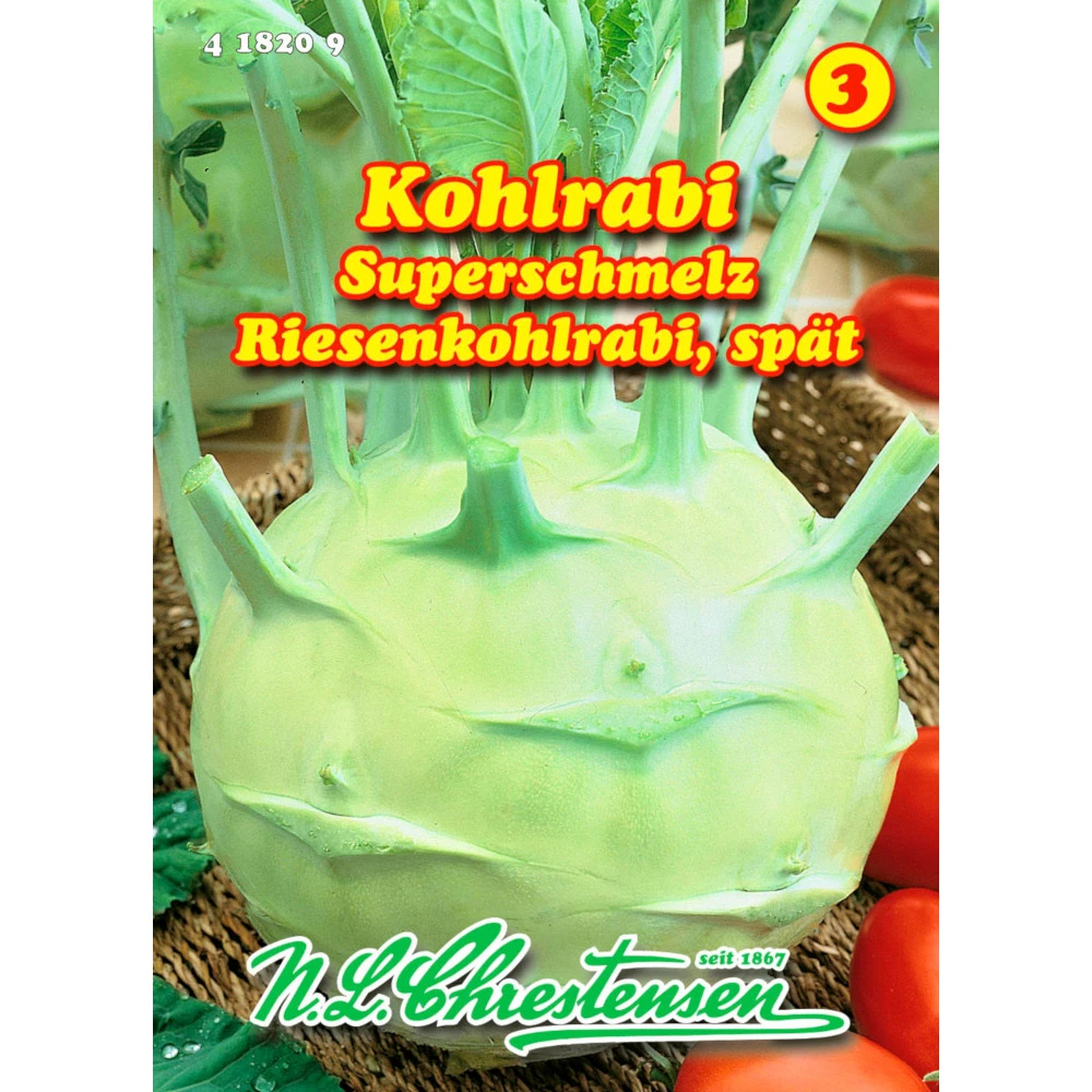 Saatgut Kohlrabi Superschmelz Späte Sorte Für Ca. 60 Pflanzen