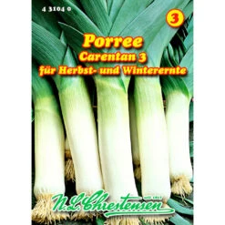 Saatgut Porree Carentan 3 Winterhart Für Ca. 120 Pflanzen