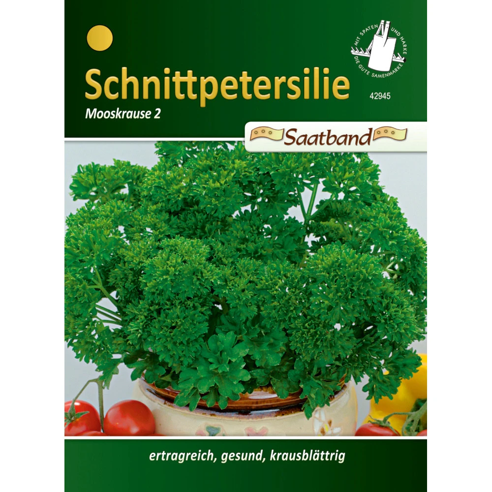 Saatgut Schnittpetersilie Mooskrause 2, Ca. 2 Meter Saatband, Ertragreich Und Gesund
